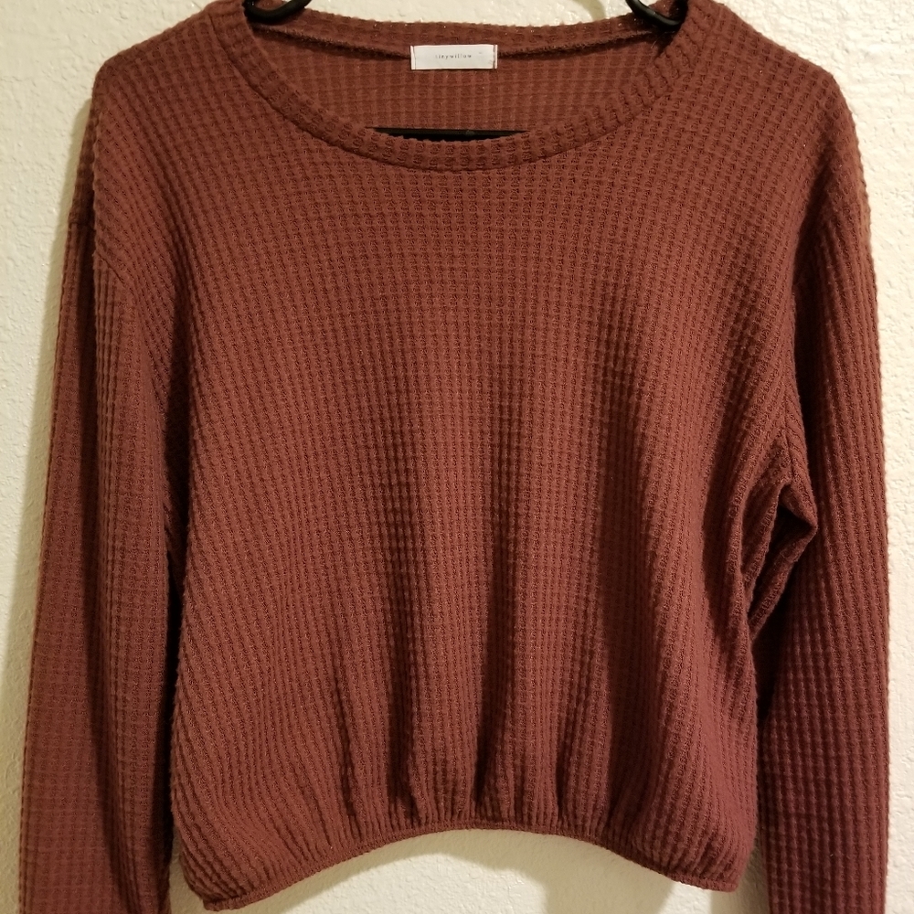 Dusty maroon long sleeve